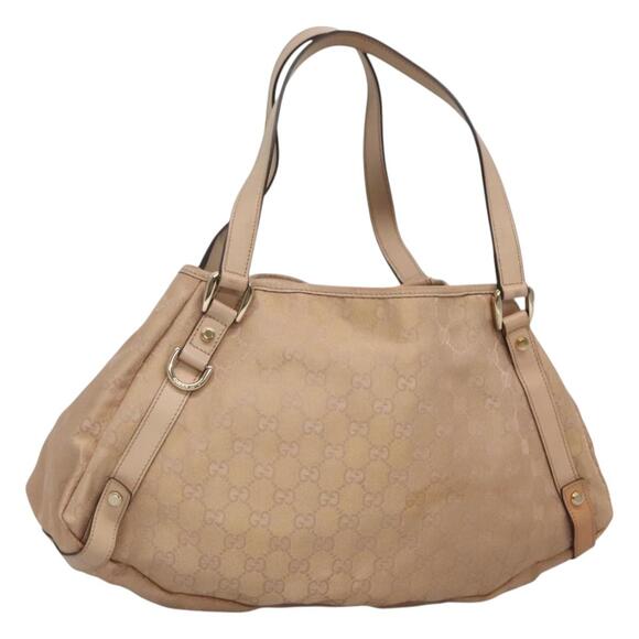 GUCCI GG Canvas Abbey Tote Bag Beige Gold - Picture 1 of 16